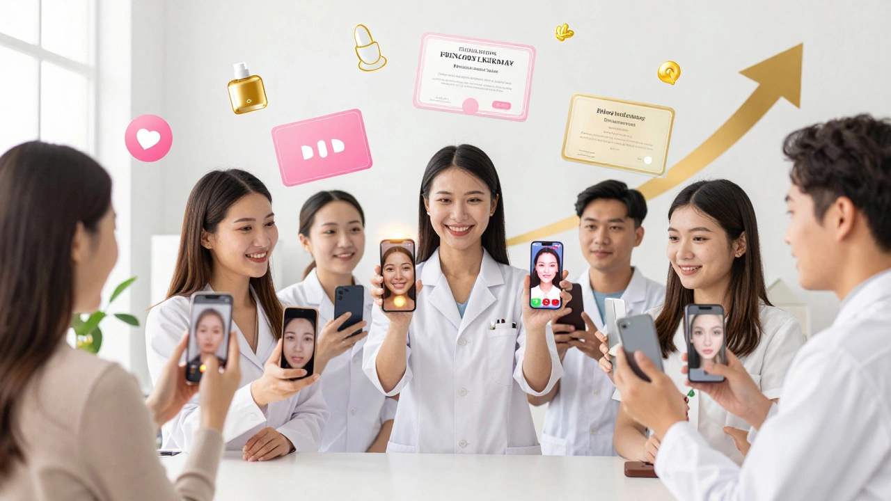 Skincare professionals building personal brands via social media
